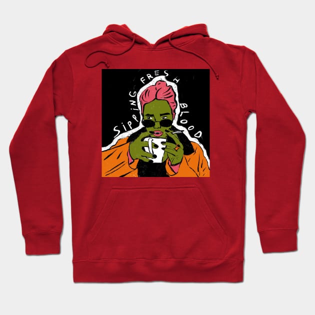 Vampire Millenial Hoodie by gnomeapple